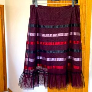 Betsey Johnson Ribbon Tulle Skirt